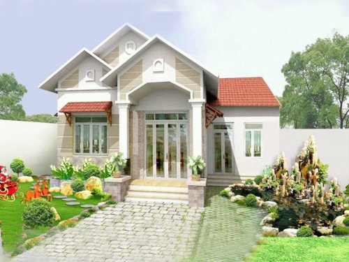 Thiết kế thi công tiểu cảnh cafe sân vườn